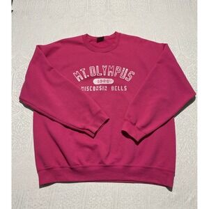MV‎ Sport Mt Olympus 1970 Wisconsin Dells Crewneck Sweatshirt Pink XL